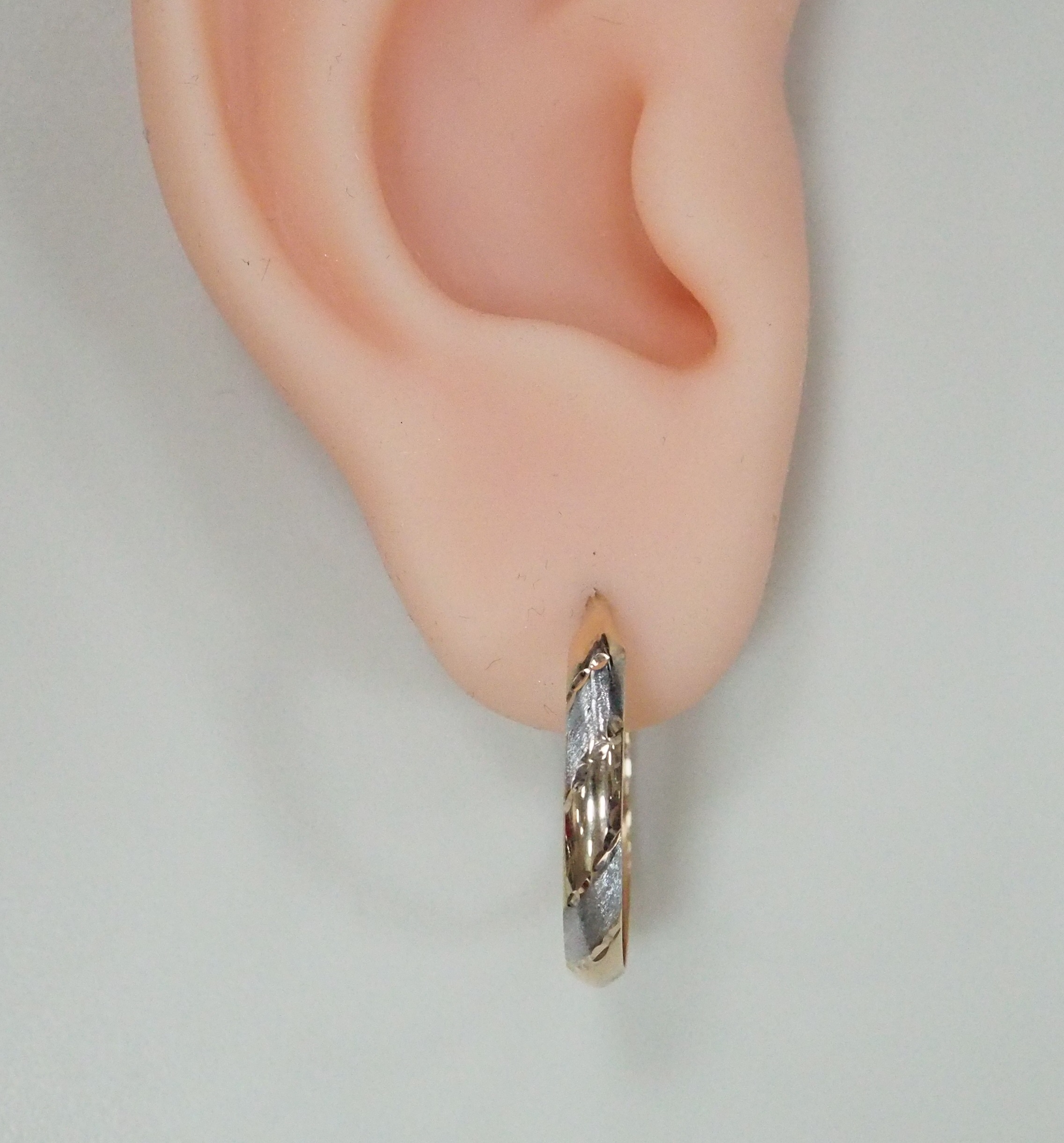 Серьги-конго из золота